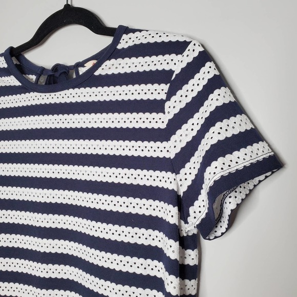 BROOKS BROTHERS Red Fleece Navy Blue White Short Sleeve T-Shirt Sz Medium M - Picture 3 of 6